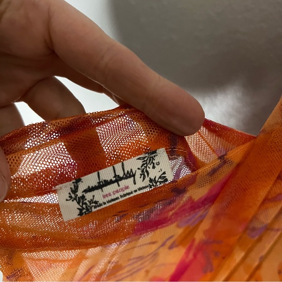 Free People Step Out Midi Slip in Sorbet Combo Size L - Picture 8 of 8